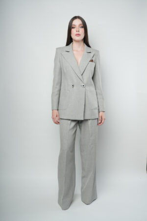 SUIT CAMPARI GRIS JASPEADO - 1