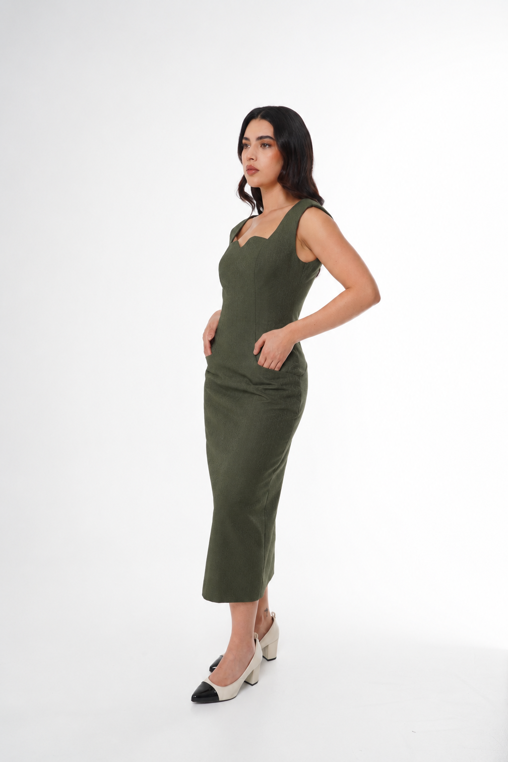 VESTIDO COLOMBIA PRESTIGE VERDE MATE
